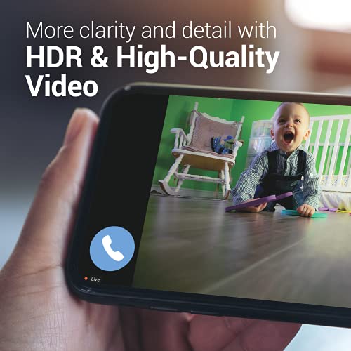 Bosma X1 Indoor Home Security Camera System, 2.4 Ghz Wifi, 360° Rotation, Super Wide Angle, 1080P Hdr, Color Night Vision, 2-Way Audio, Pir Motion Detection, Plug-In Cam With 2 Window/Door Sensors #TOP1