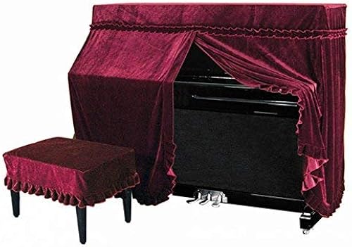 Klavierbezug fA r Einzelhocker mit Makramee verziert fA r universelle vertikale Klavierabdeckung 118-131