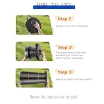 Extra Tall Portable Stool Collapsible Stool for Adults Heavy Duty Folding Stool Wider Seat Portable Seat Telescoping Chair for Camping, Parade, Sporting Event, Campfire Party - Image 6