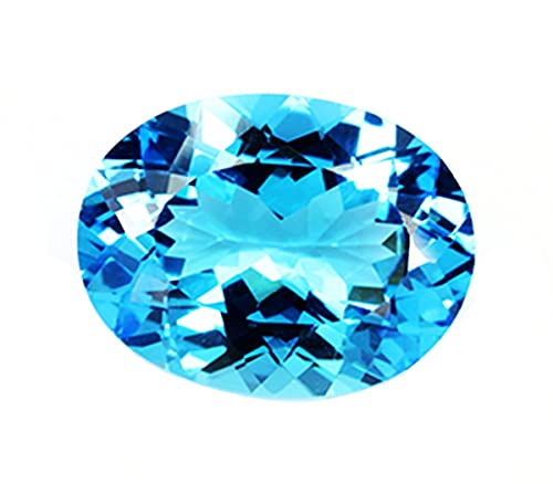 Topaze bleue véritable 9,25 ratti pierre astrologique naturelle vrac