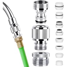 Faucet Quick Adapter Connector with Aerator,Sink Faucet to Shower Hose/Garden Hose/Washing machine hose with Multi-Interface Converter