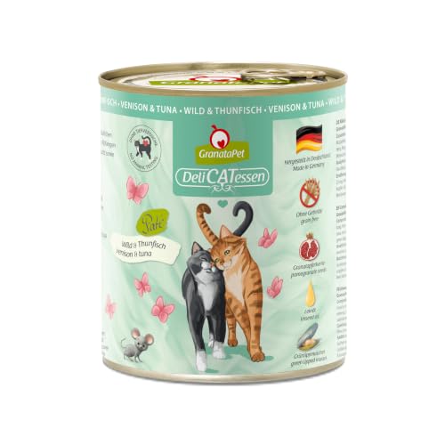 GranataPet DeliCatessen Wild & Thunfisch, Nassfutter für Katzen, Katzenfutter für Feinschmecker, Futter ohne Getreide & ohne Zuckerzusätze… – Ansicht 1