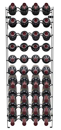 Sorbus Wine Rack Freestanding Floor - Wine Bottle Holder Holds 40 Bottles of Wine - 40 Bottle Capacity Wine Storage for Any Bar, Wine Cellar, Kitchen, Dining Room - Image 6