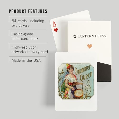 Baraja de Poker Drummer Queen Brand Cigar 52 Cartas miniatura 3