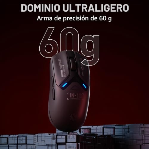 Ratón gaming inalámbrico profesional de 26K dpi con sensor de alta gama 4