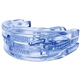 DOHUG Schnarchschiene Verstellbare Aufbissschiene gegen Schnarchen und Knirschen - Anti Schnarch Schnarchstopper - Anti-Snoring Mouth Guard - Verbessert Schlafqualität (Mattblau mittel)