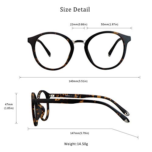 Image of LifeArt Blue Light Blocking Glasses, Anti Eyestrain, Computer Reading Glasses, S178 c69, +1.50 Magnification