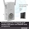 NETGEAR Répéteur WiFi (EX6130), Amplificateur WiFi AC1200, WiFi Booster, jusqu'à 90m² et 20 appareils, repeteur WiFi puissant , Prise de Courant Intégrée, compatible toutes Box