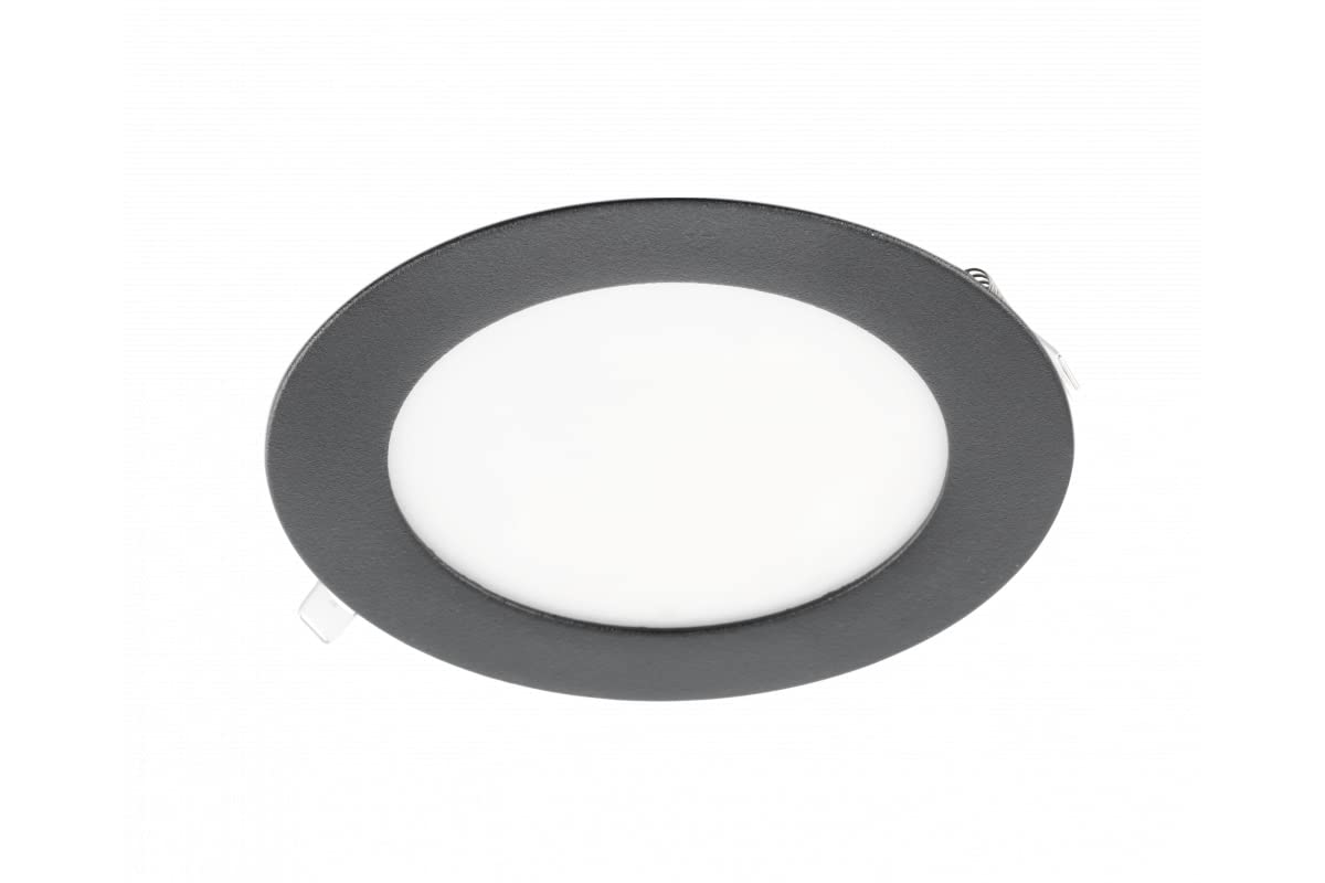GTV Lighting Oris Plus LED Downlight 7 W 4000 K 560 lm AC220-240 V Built-in IP20 120° Black