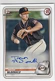 Baseball Trading Card 2020 Bowman Prospect Autographs #PA-TM Trevor McDonald EX/NM Auto Giants