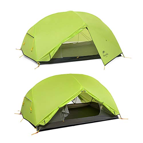 image for Naturehike Mongar 2 Person Backpacking Tent 3 Season Free-Standing Lig