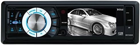 BOSS Audio Systems BV7280 Single-DIN 3.2 Inch Screen Mech-Less Receiver, Detachable Front Panel, Wireless Remote