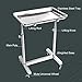 Mobile Mayo Tray Stand - Adjustable Height Stainless Steel Trolley for Medical, Spa, Salon, and Tattoo Use