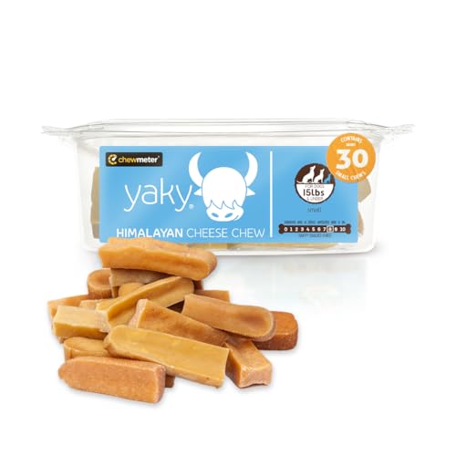 Chewmeter Yaky Himalayan Cheese Chews | Natural Yak Cheese Dog Chews | Long Lasting, Stain Free, Protein Rich, Low Odor | 100% Natural, Healthy & Safe | Small | for Dogs 15 lbs and Smaller | 2.5lb