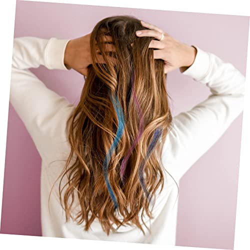 Baluue 3 Partidas extensões de cabelo peruca colorida peruca cosplay kit enfeites de cabelo para ace