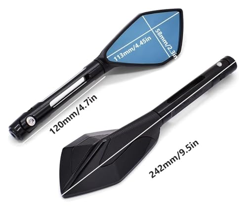 Espejos laterales moto para Hornet 250 y VTX1300 ideales para rutas de fin de semana 2