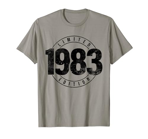 Limited Edition 1983 Birth Year Birthday Graphic Streetwear Camiseta