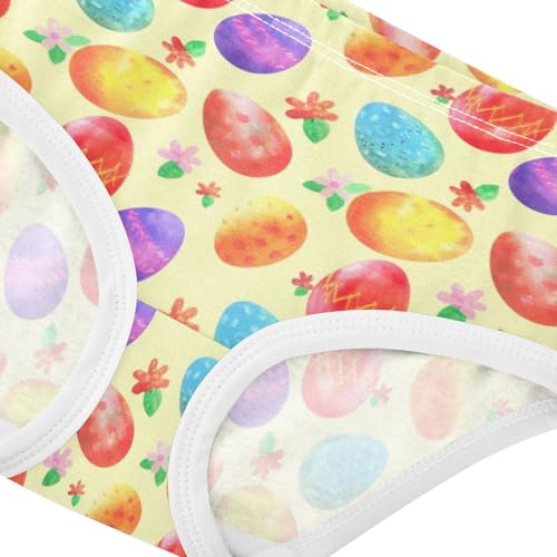 Joisal Cotton Toddlers Underwear Floral Colorful Easter Eggs Beige Girl Panties Cute Animals Underpants Briefs 2t4