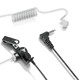 Decibullz 3.5mm Radio Headset Receiver, Listen only Acoustic Coil Tube Radio Headset kit for Two Way radios, transceivers & Radio Speaker mic Jacks