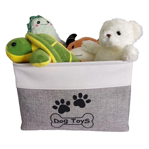 Dog Toy Basket Collapsible Dog Toy Box with Handles Foldable Dog Toy Bin for Pet Toys,Accessories - Image 4
