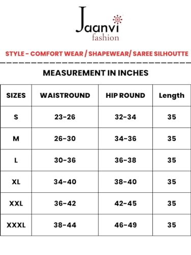 Jaanvi fashion Lycra-Saree Shapewear Petticoat für Damen, Baumwollmischung, Petticoat, Röcke für Damen, Schwarz , L