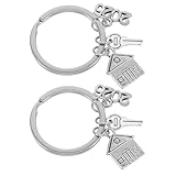 SOIMISS Schlüsselanhänger Haus Metall Klein 2026 Zuhause Geschenk Einzug Hausbesitzer Taschenanhänger