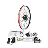 Kit de conversión de Bicicleta eléctrica, Kit de conversión de Bicicleta eléctrica, 36V, 350W, 500W, Kit de Motor de Bicicleta eléctrica Delantero y Trasero de 250W, Rueda de 20/26/27, 5/29in 700C,Ki