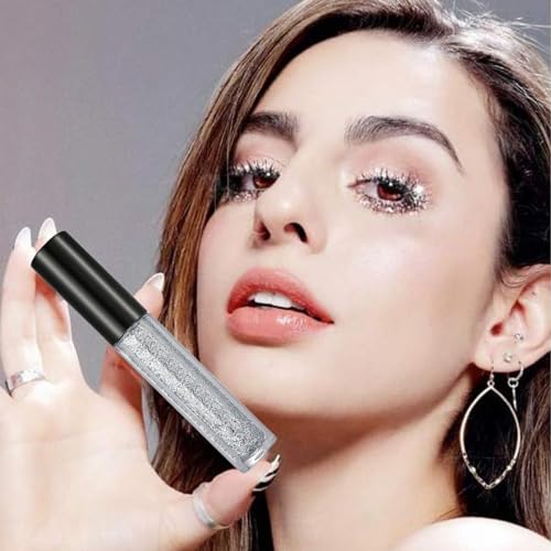 Leogony 2pcs Curling Smudge Proof Mascara, Diamond Glitter Mascara, Waterproof Long Lasting Sparkling Lash - Image 8