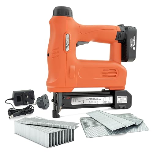 Tacwise 1701 Master Nailer 191 Cordless 20V Staple Nail Gun and Fasteners