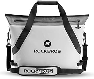 ROCKBROS Torba Wodoodporna Chłodziarka 48h Torba Chłodząca Piknikowa Izolowana Chłodnica Torba na Zewnątrz Torba na Obiad na Świeżym Powietrzu Kemping Wędkowanie Piknik Podróż 17L (30 puszek)