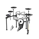 AROMA TDX-25II Electronic Drum Set, Kick Pedal, Dual zone, Choke, 11' Cymbal, USB MIDI, Bluetooth, Sticks