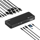 Kensington SD5920T EQ Thunderbolt 4 Quad 4K Hybrid Dockingstation mit DisplayLink Technologie, SD- und Micro-SD-Kartenleser, 100 W Ladestation, Ethernet und USB-A und USB-C 3.2 Ports (K35234EU)