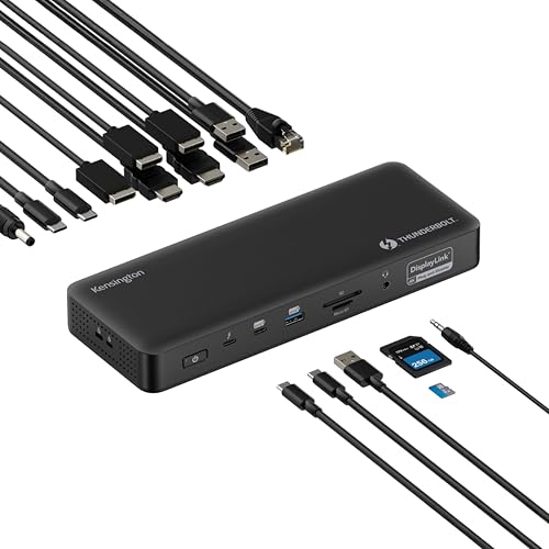 Station d'accueil Thunderbolt 4 Quad 4K EQ SD5920T Kensington résout le manque de ports PC