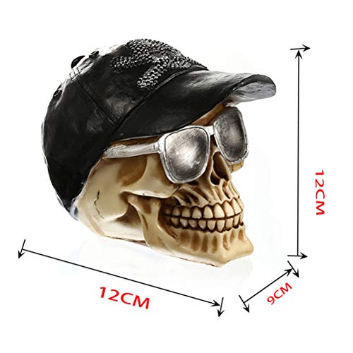 KESYOO simulação de crânio de Halloween crânio acessório de decoração de caveira colecionável presen