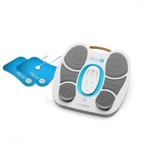 Paingone Fllow Arthro - Pain Relief Device for Feet & Legs 150 Intensity Levels 25 Waveform Patterns Wireless Remote Control 36-Hour Battery Life Adhesive Pads for Targeted Knee & Leg Relief