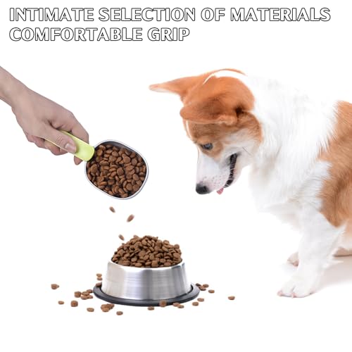 emperoch 2 Stücke Katzenfutter Scoop, Messbecher aus Kunststoff, Tierfutterlöffel Futterlöffel für Katzen und Hunde für Dosenfutter und Trockenfutter