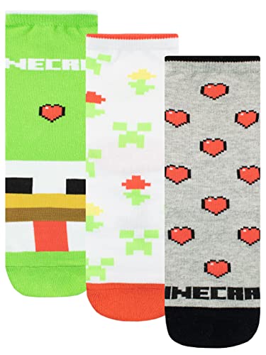 Minecraft Calcetines Paquete de 3 para Niñas Multicolor 31-36