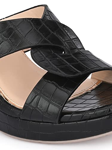 Image of Delize Light - vegan leather cross strap wedge heel sandals 2500