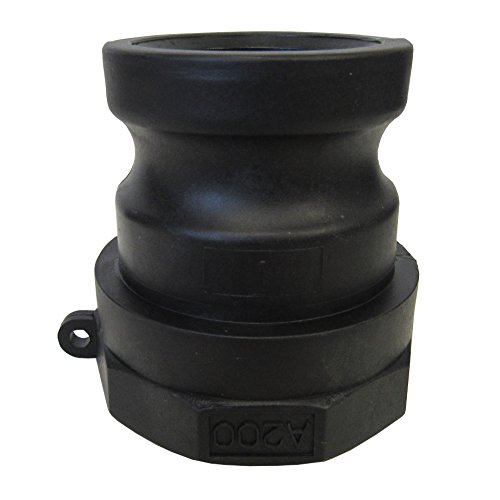 2 Inch Polypropylene Cam & Groove Fitting, 200A Male Camlock Adapter X Female NPT Thread