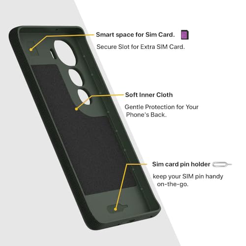 Image of amazon basics Shockproof Case for Vivo Y400 Pro 5G | Full Camera Protection | TPU Flexible Back Cover for Vivo Y400 Pro 5G (Military Green)