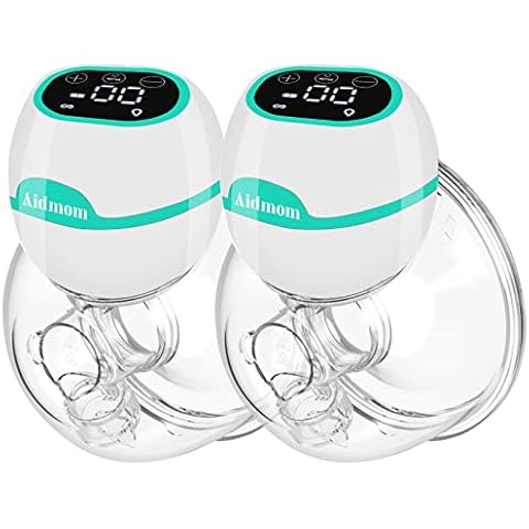 Aidmom Bomba de leche portátil con doble manos libres y pantalla táctil HD de 9 niveles Cover