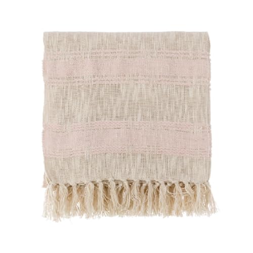 Blanc Mariclò Collezione Natural Soul Copritutto 140 x 170 cm 70% COTONE 30% POLYESTERE (Rosa)