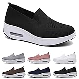[Chaussures orthopédiques pour femme] La semelle à mémoire de forme des mocassins orthopédiques pour femme peut absorber les chocs et avoir de bonnes propriétés d'amorti, vous ne vous sentirez pas fatigué après avoir porté pendant une longue période. La chaussure de travail parfaite pour tous ceux qui ont besoin de se tenir debout ou de marcher pendant de longues périodes.