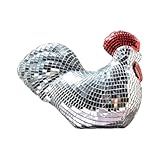 photo sculpture poule 【Décoration de la maison】: Cette statue éblouissante en forme d'oisillon reflète habilement la lumière pour créer des effets d'éclairage dynamiques. Elle transforme instantanément n'importe quel espace en une atmosphère festive, ce qui la rend parfaite pour les fêtes d'anniversaire, les réunions entre amis ou comme élément décoratif central.