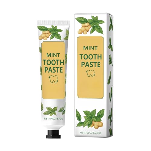 Dentifricio Original Zenzero & Menta, Dentifricio Quotidiano Delicato per Denti Puliti e Sensazione di Freschezza, 100 g, Adatto agli Adulti (1 PCS)