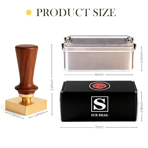 Sello de hielo para Whiskey personalizado letra A latón miniatura 2