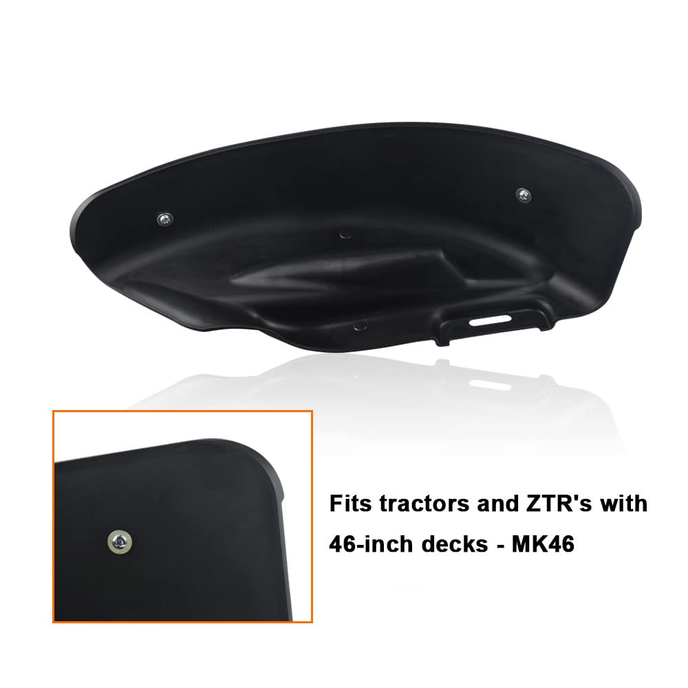 Mowerhub 525405001 HU46 - Kit de mantillo de 46 pulgadas compatible con tractores Husqvarna, se adapta a tractores y ZTR con cubiertas MK46 de 46 pulgadas, con accesorios de montaje