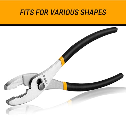 DEKOPRO 10 inch Slip Joint Pliers, Plier with Rubber Grip Handle, High Carbon Steel Plier Tools - Rust Resistant Finish by DEKOPRO - Image 4