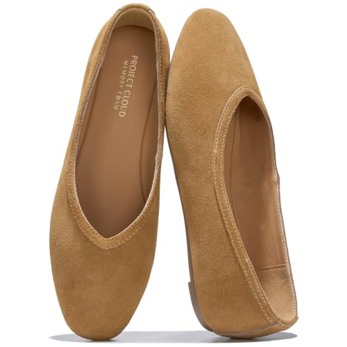 100% Genuine Leather Ballet Flats for Women - Comfy Fall Shoes for Women