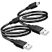SaiTech IT 2 Pack 27cm (0.88 feet) USB 2.0 A to Mini 5 pin B Cable for External HDDS/Camera/Card Readers